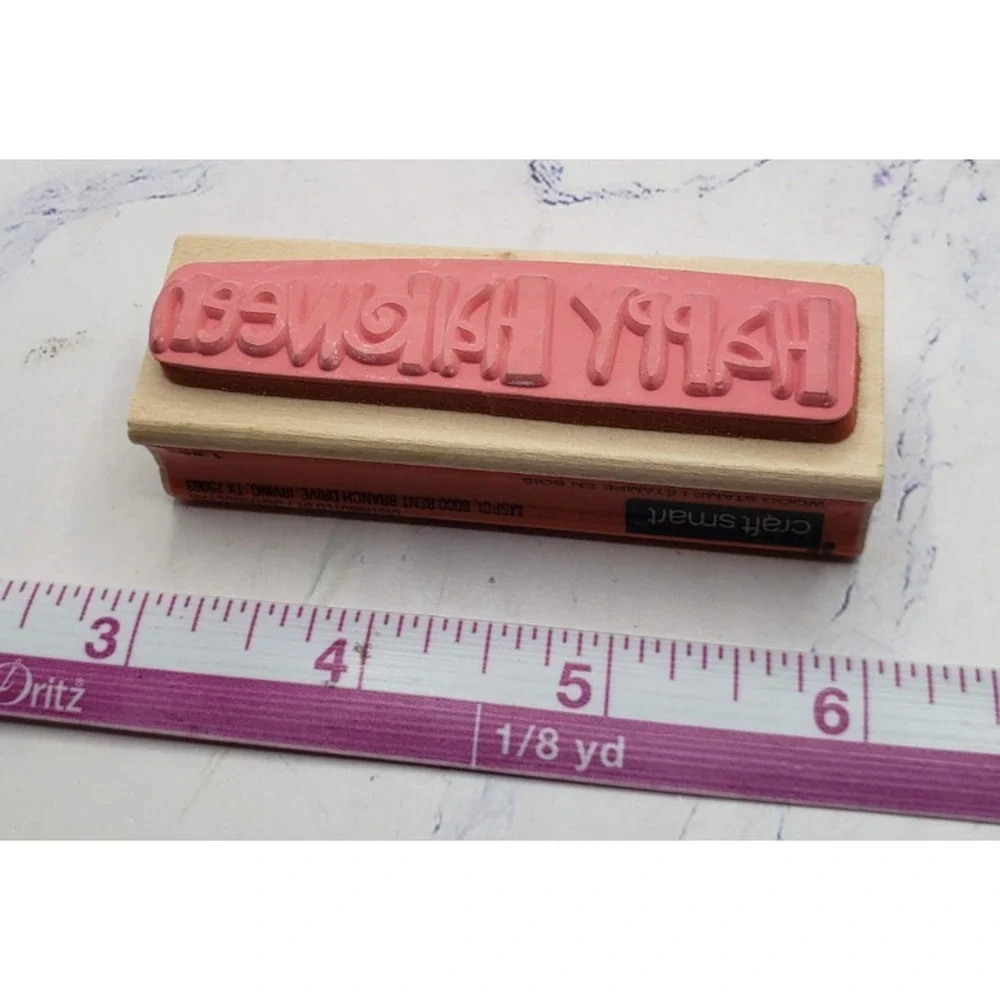 Craft Smart Happy Halloween Rubber Stamp 1